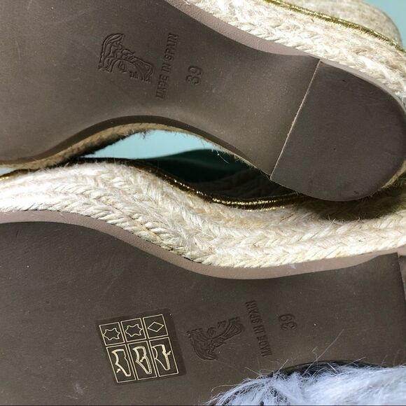 Versace medusa suede espadrille platform - Picture 12 of 16